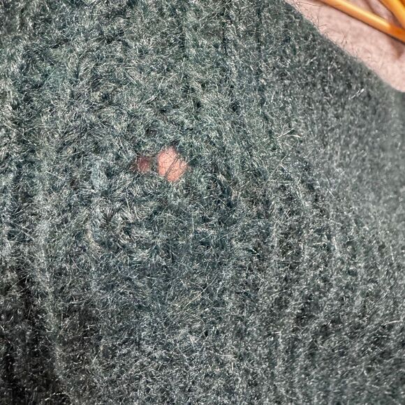 Express fuzzy knit quarter zip tunic sweater small - Picture 9 of 11